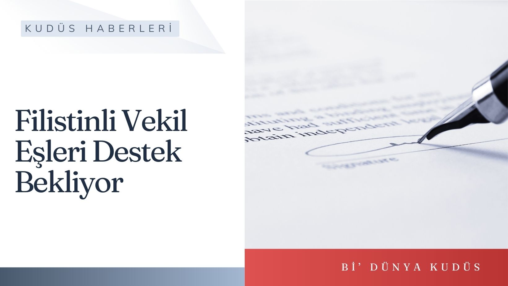 Filistinli Vekil Eşleri Destek Bekliyor