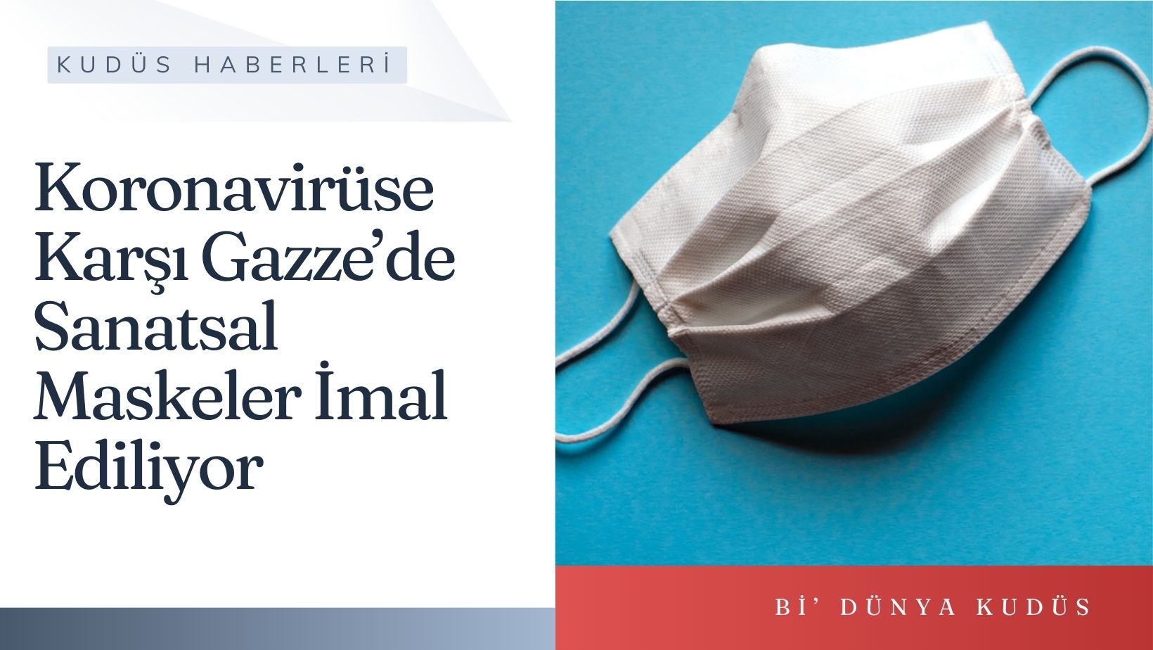 Koronavirüse Karşı Gazze’de Sanatsal Maskeler İmal Ediliyor