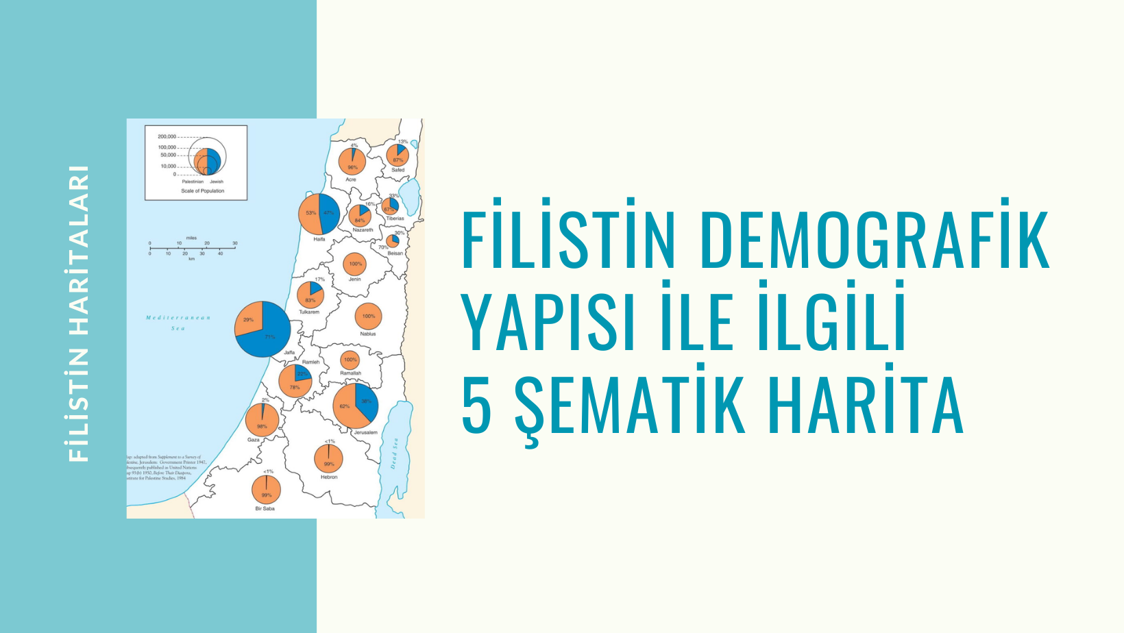 Filistin Demografik Yapısı ile İlgili 5 Şematik Harita