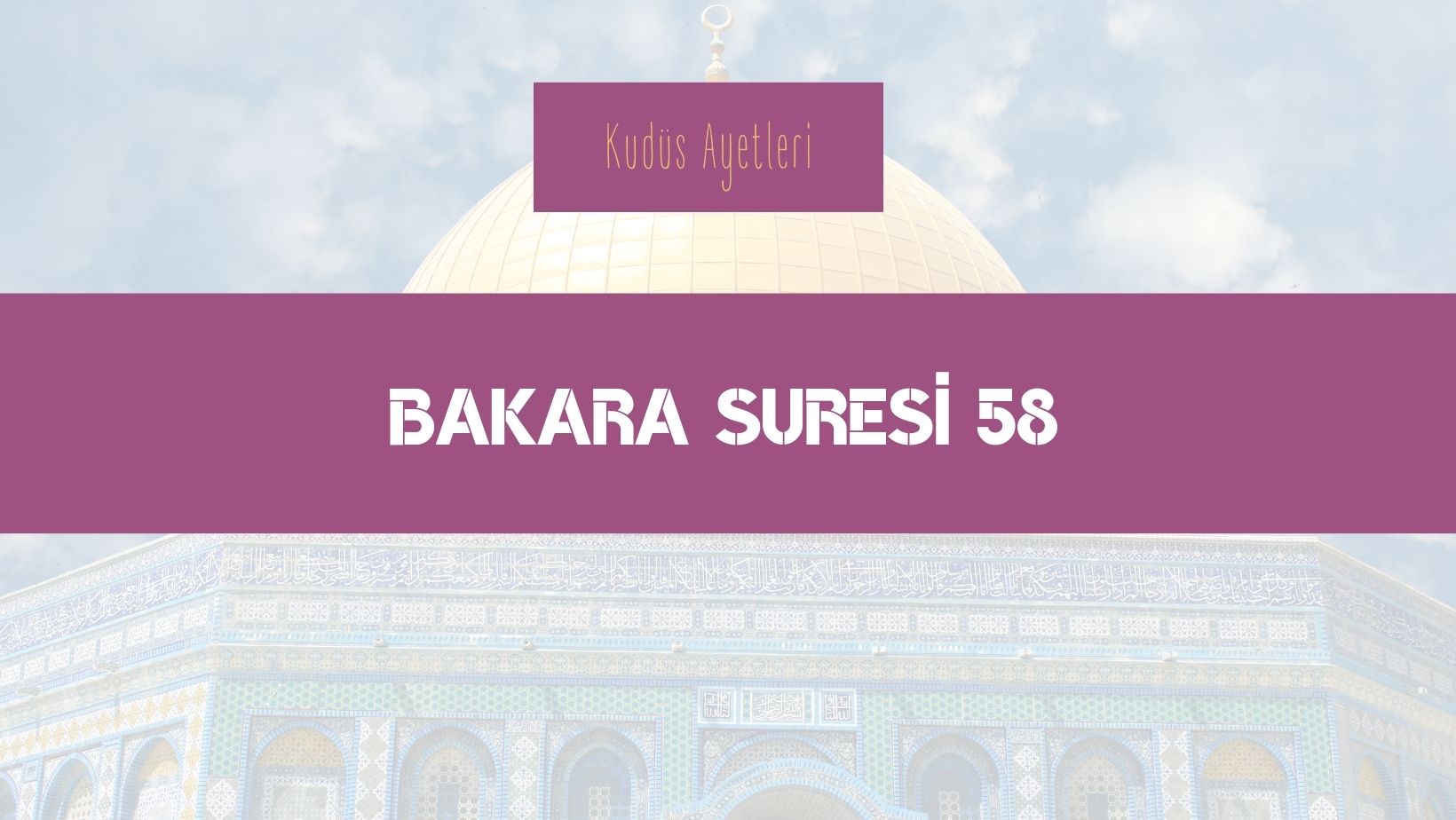 Kudüs’teki “Hıtta Kapısı” : Tövbe Kapısı