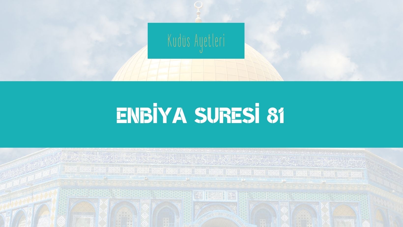 Filistin: Dağıyla, Vadisiyle Mübarek Yer