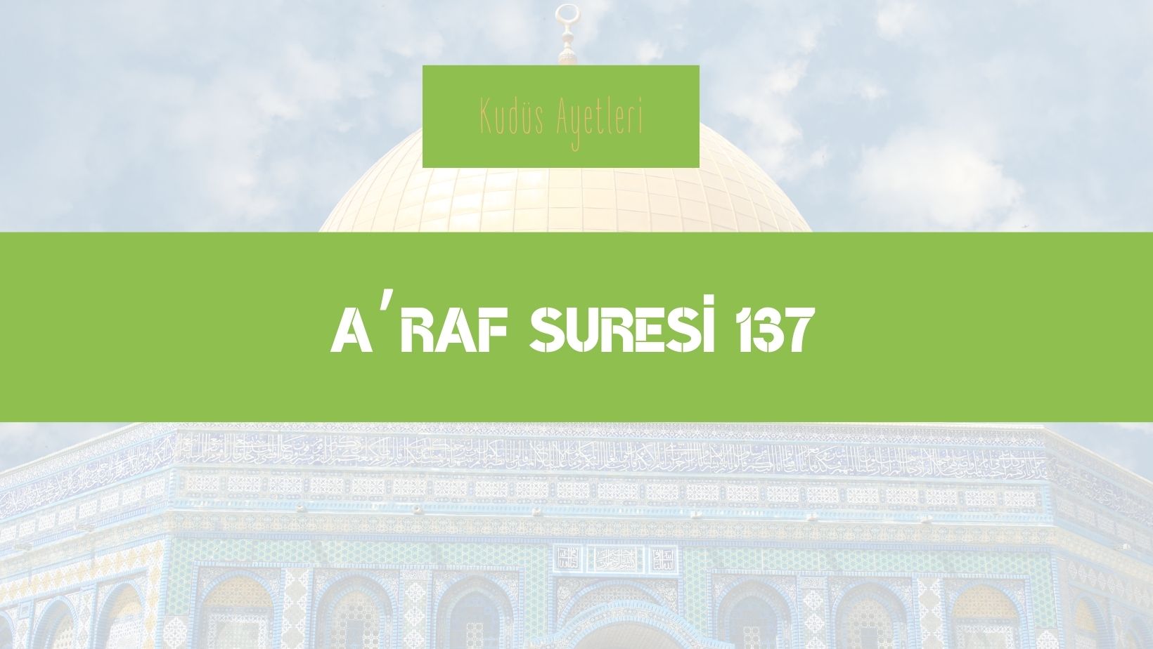 Doğusuyla, Batısıyla Mübarek Yer