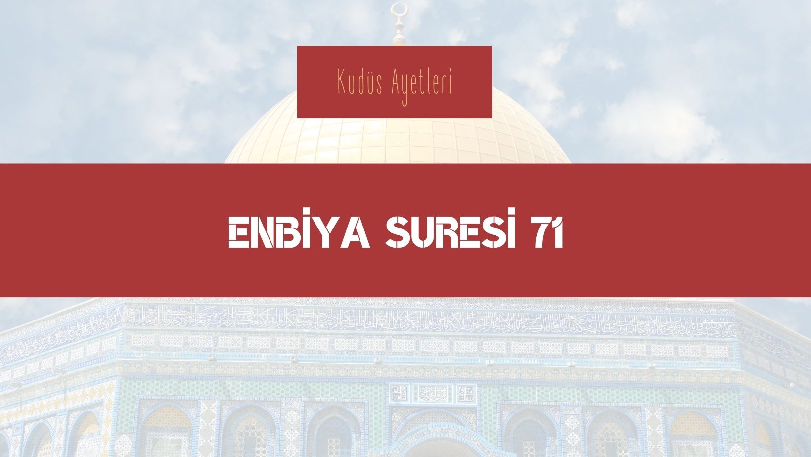 Filistin: Herkes İçin Mübarek Yer